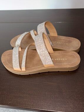 Madden Girl Sparkling Slide Sandals